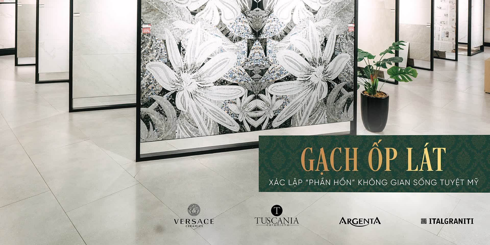 Gạch ốp lát đa dạng mẫu mã